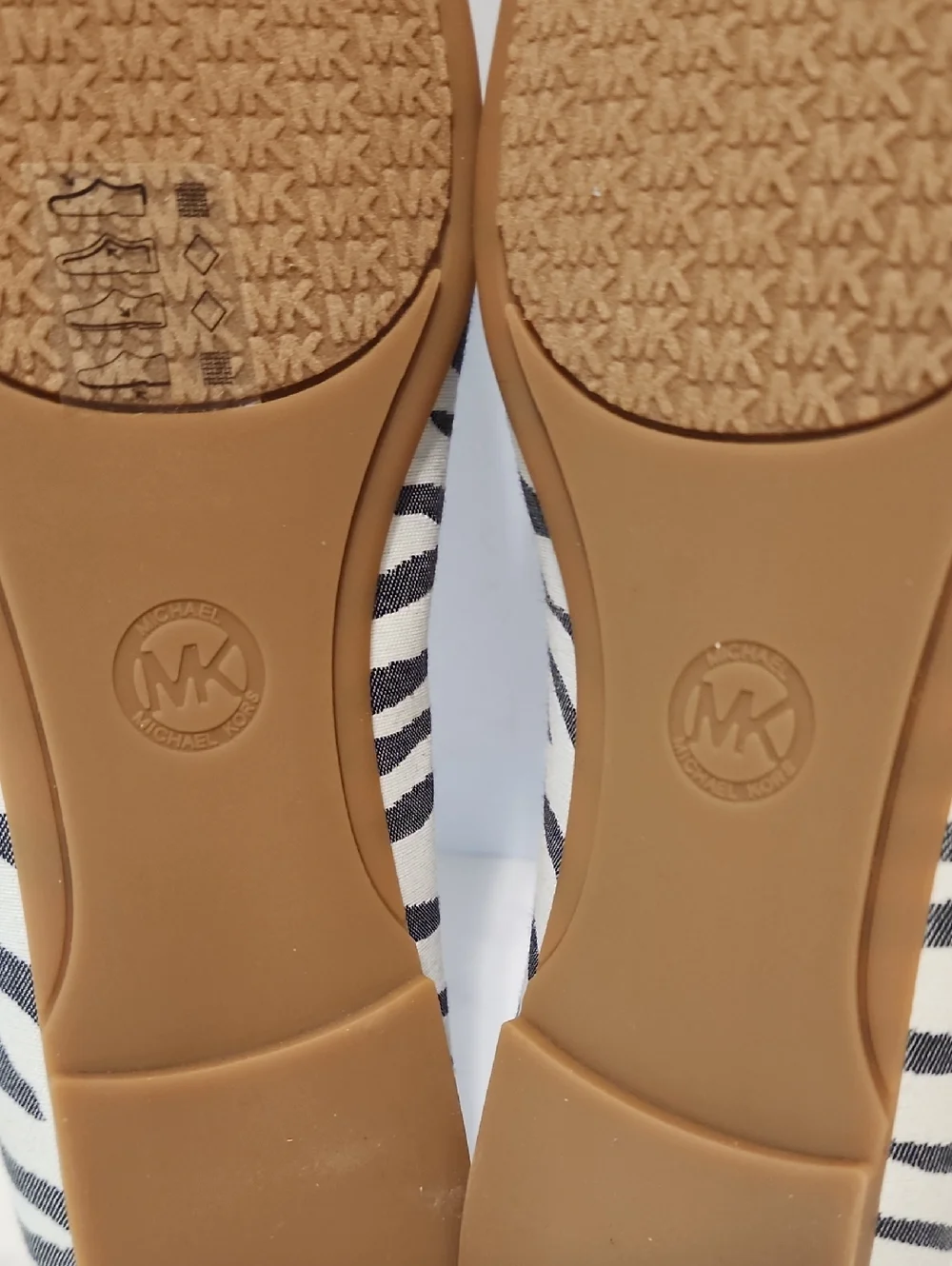 Michael Kors Zebra Print Ballet Flats with Bow Accent Brand New